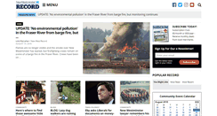 Desktop Screenshot of newwestnewsleader.com